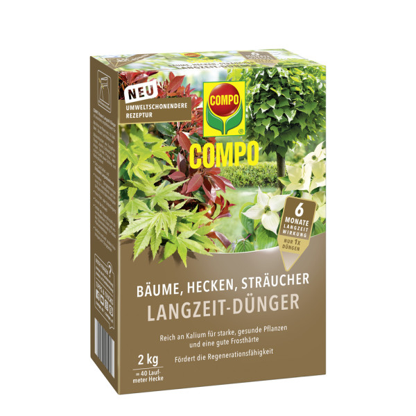 COMPO Bäume, Hecken, Sträucher Langzeit-Dünger 2kg