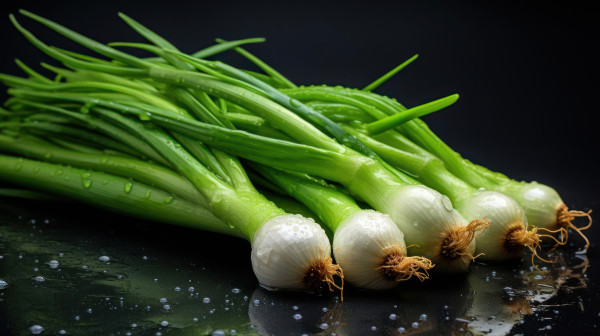 large-green-onions-with-water-droplets-on-them
