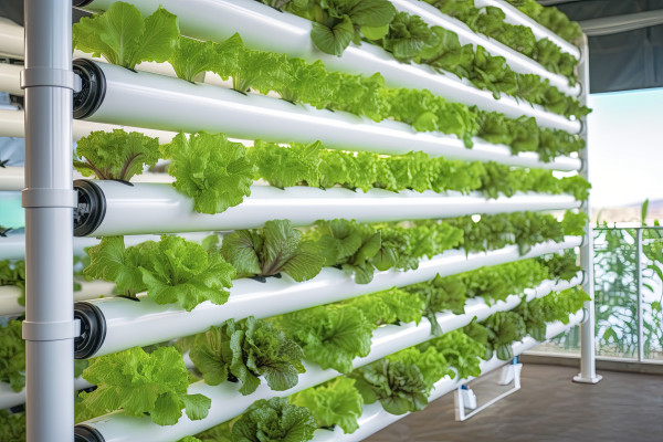 large-ai-generated-vertical-hydroponic-plant-system-with-cultivated-lettuces-ai-generated