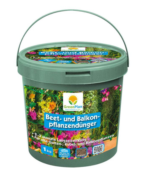 GreenPlan GP Beet und Balkonpflanzendünger 1 kg