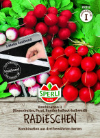 SPERLI Radieschen Kombination II - Riesenbutter, Parat, Rundes halbrot-halbweiß - Saatband