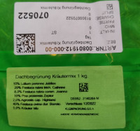 Kiepenkerl Dachbegrünung Kräutermix mit Gräsern