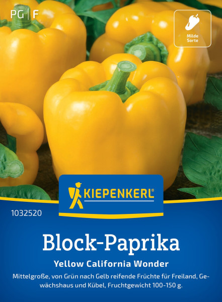 Kiepenkerl Block-Paprika Yellow California Wonder