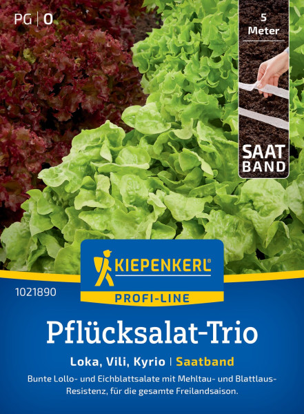 Kiepenkerl Pflücksalat-Trio Loka Vili Kyrio Saatband