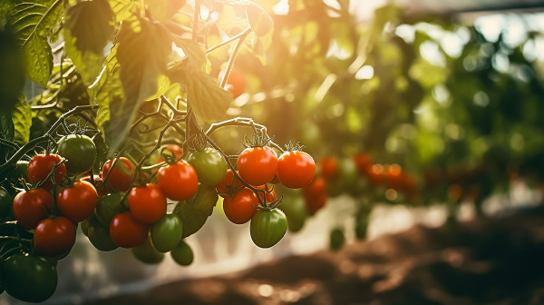 large-ai-generated-ripe-tomato-grow-on-branches-in-farm-greenhouse-2