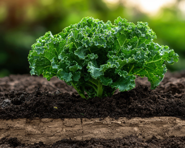 large-freshly-planted-kale-growing-in-rich-soil