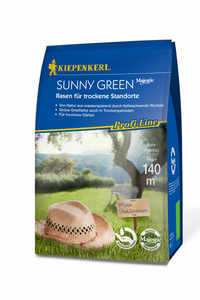 Profi-Line Sunny Green Rasen für trockene Standorte 4 kg
