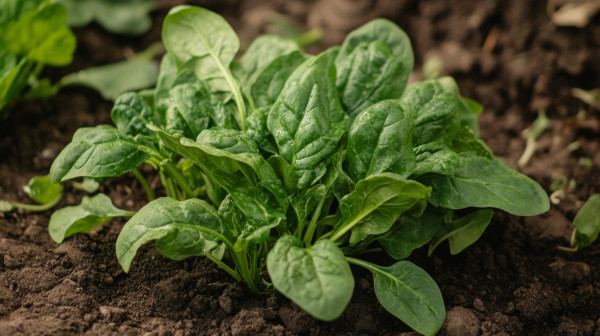 large-fresh-spinach-leaves-growing-in-soil