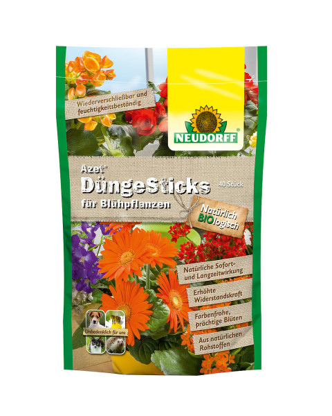 Neudorff Azet DüngeSticks für Blühpflanzen 40 Sticks