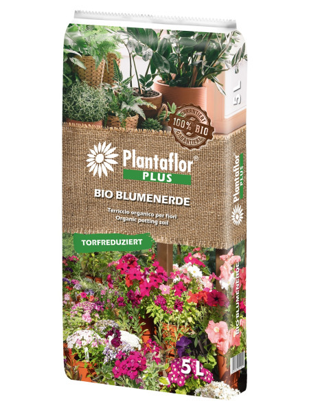 Plantaflor Bio Blumenerde torfreduziert 5l