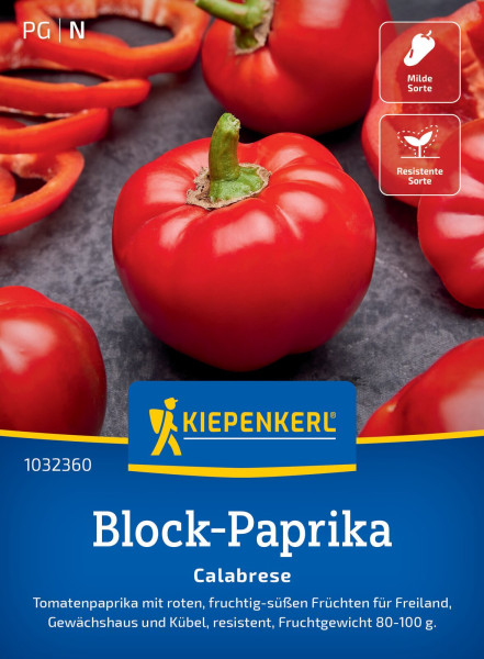 Kiepenkerl Block-Paprika Calabrese F1