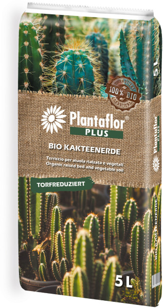Plantaflor Bio Kakteenerde torfreduziert 5l