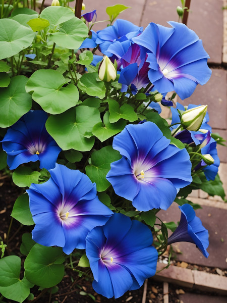 1920-blue-morning-glory-flower-in-garden-generative-ai