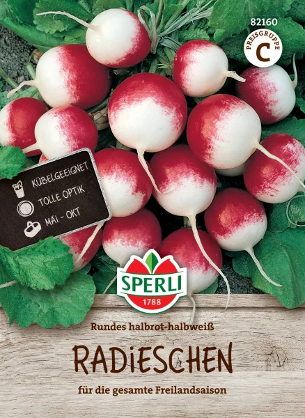 Sperli Radies Rundes halbrot-halbweiß