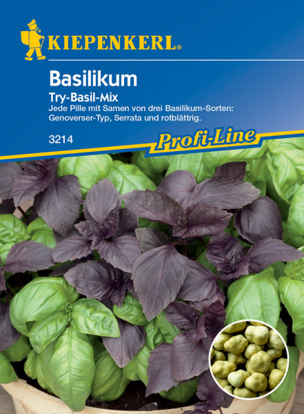 Basilikum Try-Basil-Mix, Pillensaat