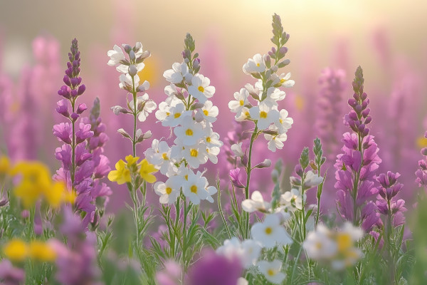 large-white-and-purple-flowers-bloom-in-a-sunny-field large-white-and-purple-flowers-bloom-in-a-sunny-field