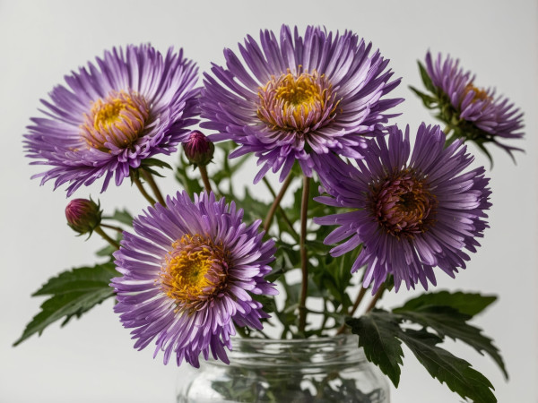 2400-a-delicate-arrangement-of-vibrant-purple-aster-flowers-elegantly-displayed-in-a-glass-jar