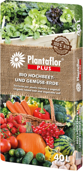 Plantaflor Bio Hochbeet- und Gemüseerde 40l