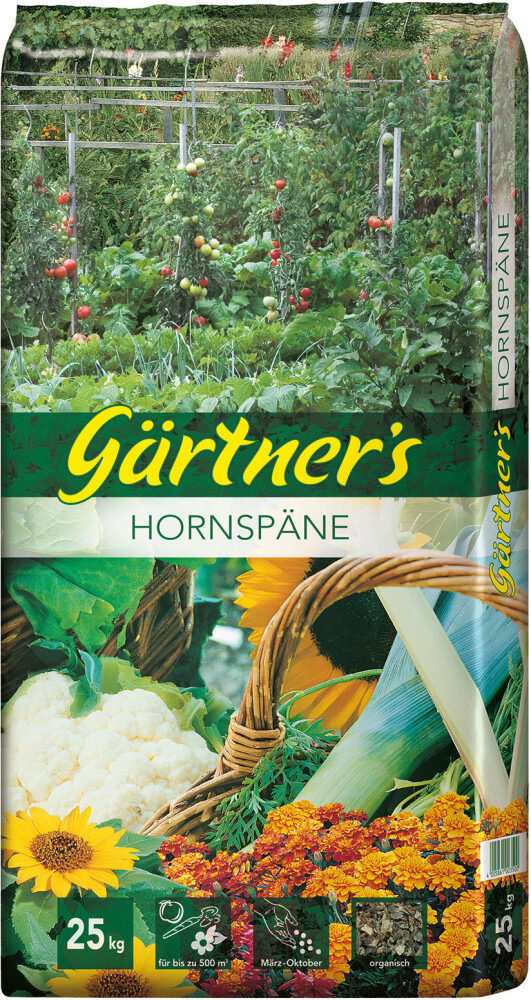 Gärtners Hornspäne 25kg Organischer Dünger für üppiges Wachstum