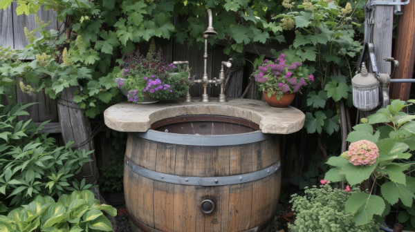 2400-an-empty-wine-barrel-has-been-converted-into-a-functional-outdoor-sink-complete-with-plumbing-and-a-repurposed-faucet-perfect-for-summer-garden-parties