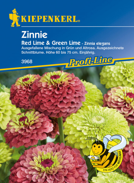 Kiepenkerl Zinnie Red Lime + Green Lime