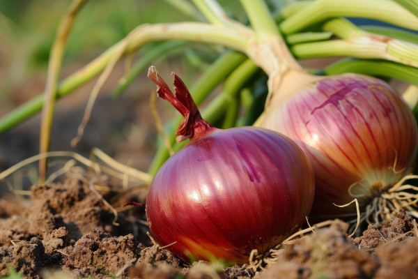 large-red-onions-growing-in-the-vegetable-garden