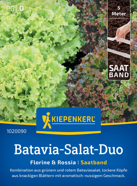 Kiepenkerl Batavia-Salat-Duo Florine & Rossia Saatband