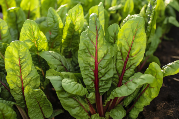 large-ai-generated-chard-growing-in-an-urban-garden-garden-beet-and-salad-leaves-close-up-generative-ai