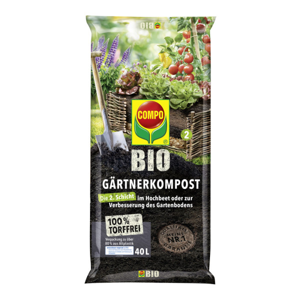 COMPO BIO Gärtner-Kompost torffrei 40l