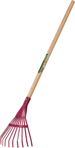 Produktbild des Freund Victoria Kinder-Fächerbesens 68106 mit einem langen Holzstiel und einem violetten Kunststoffbesen.
