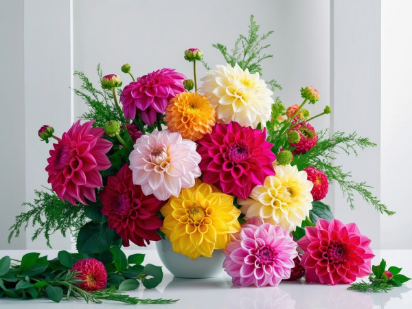 large-colorful-dahlia-flowers-in-bloom-for-spring-decoration