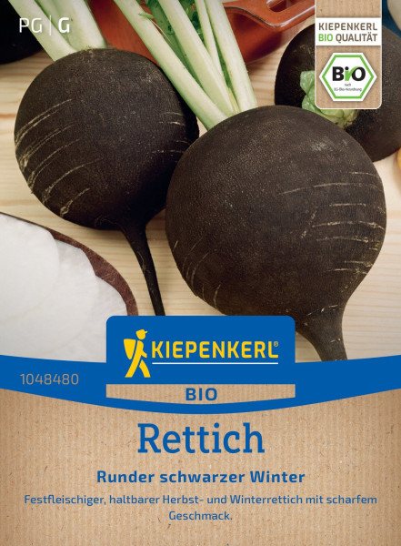 Kiepenkerl BIO Rettich Runder schwarzer Winter