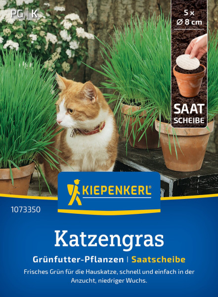 Kiepenkerl Katzengras Frischgrün Mischung Saatscheibe