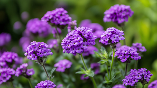 2400-vibrant-clusters-of-purple-flowers-blooming-in-a-lush-garden-during-the-warm-spring-season