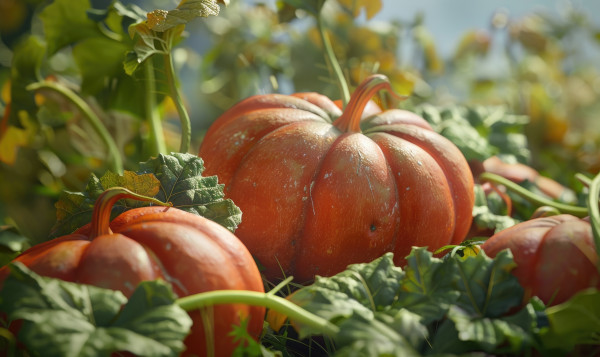 large-a-photorealistic-close-up-of-a-cluster-of-pumpkins