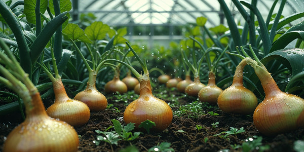large-onions-growing-in-a-greenhouse