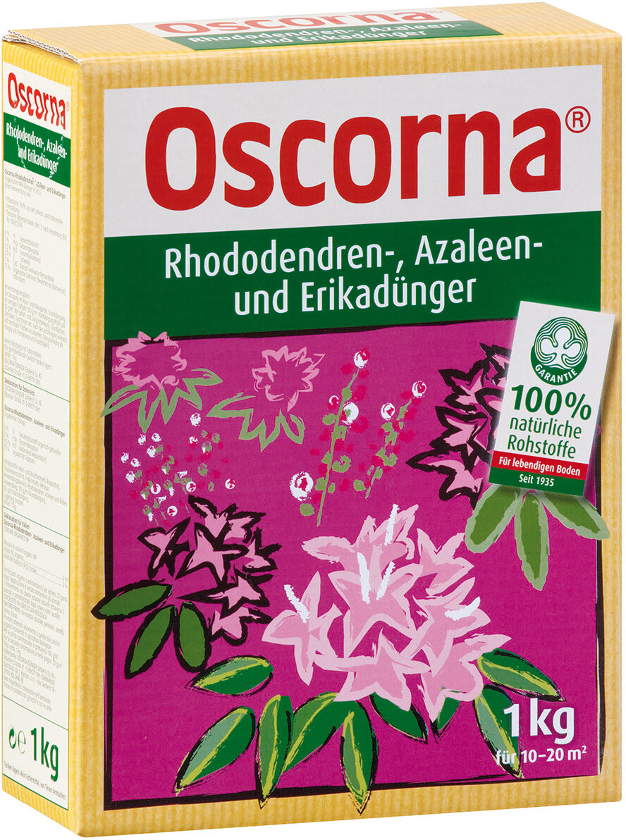 Oscorna RhododendrenDünger 1kg 100 Natur für prachtvolle Blüten