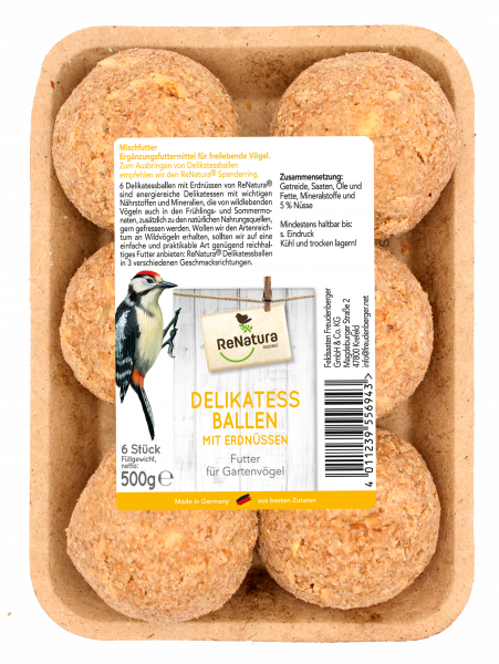 ReNatura® Delikatessballen mit Erdnuss ohne Netz