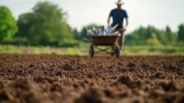 2400-freshly-tilled-soil-in-the-foreground-with-a-blurred-farmer-pushing-a-wheelbarrow-full-of-tools-in-the-background