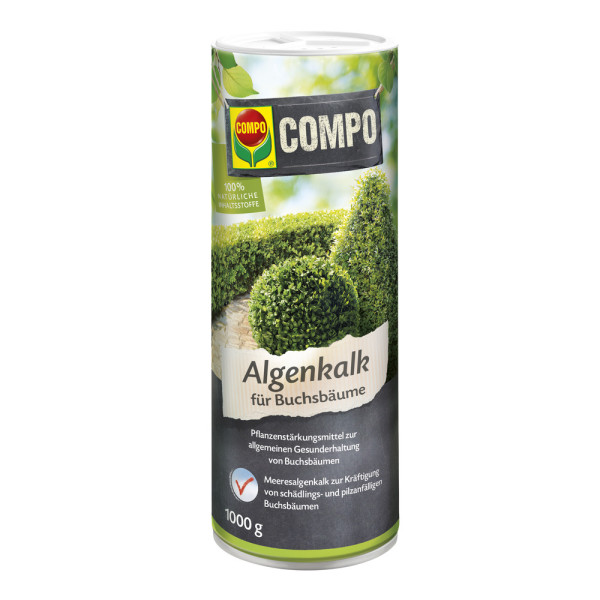 COMPO Algenkalk für Buchsbäume 1kg Streudose