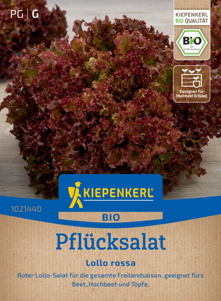 Kiepenkerl BIO Pflücksalat Lollo Rossa