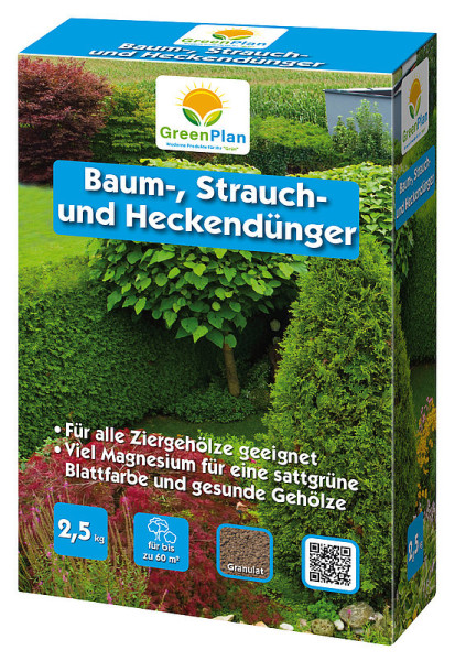 GreenPlan GP Baum Strauch und Heckendünger 2,5 kg