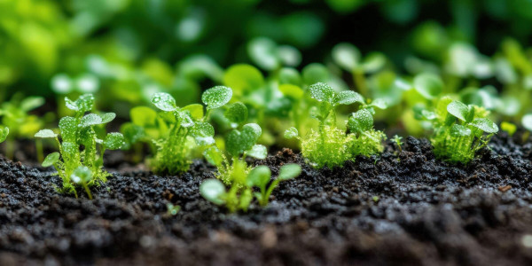 large-tiny-seedlings-growing-in-moist-soil-under-sunlight
