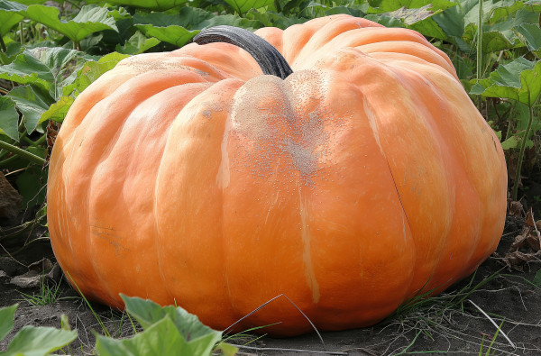 2400-giant-ripe-pumpkin-growing-in-a-pumpkin-patch-2
