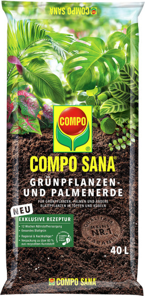 COMPO SANA® Grünpflanzen- und Palmenerde 40l