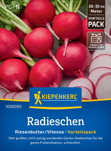 Kiepenkerl Radieschen Riesenbutter/Vitessa Vorteilspackung