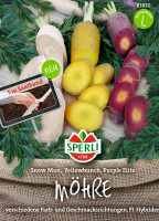 Sperli Möhre White Satin, Mello Yello, Purple Sun, Saatband