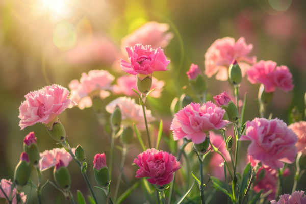 2400-ai-generated-sunlit-pink-carnations-in-bloom