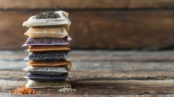 large-ai-generated-a-stack-of-tea-bags-in-various-flavors-ready-to-be-steeped-in-hot-water