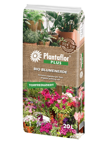 Plantaflor Bio Blumenerde torfreduziert 20l
